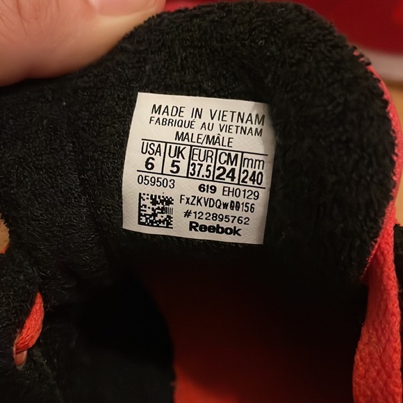 Red Reebok Sneakers - Picture 2 of 4